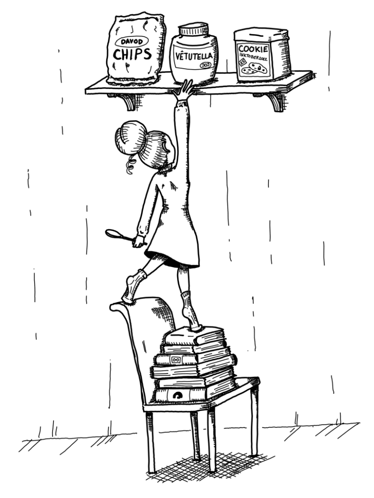 Exemple du dessin ombré avec des petits traits